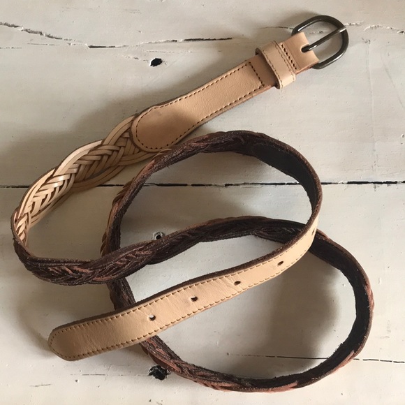 🌿🍁3 for $25🍁🌿 Lands’ End Leather Braided Belt - Picture 3 of 5